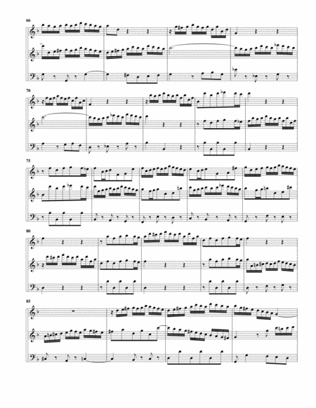 Trio sonata for organ, no.5, BWV 529 (arrangement for 3 recorders)