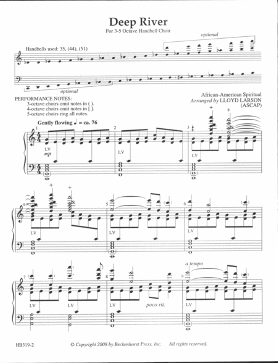 Deep River - Larson Deep River - Larson 5-Octaves scores gallery preview page 2