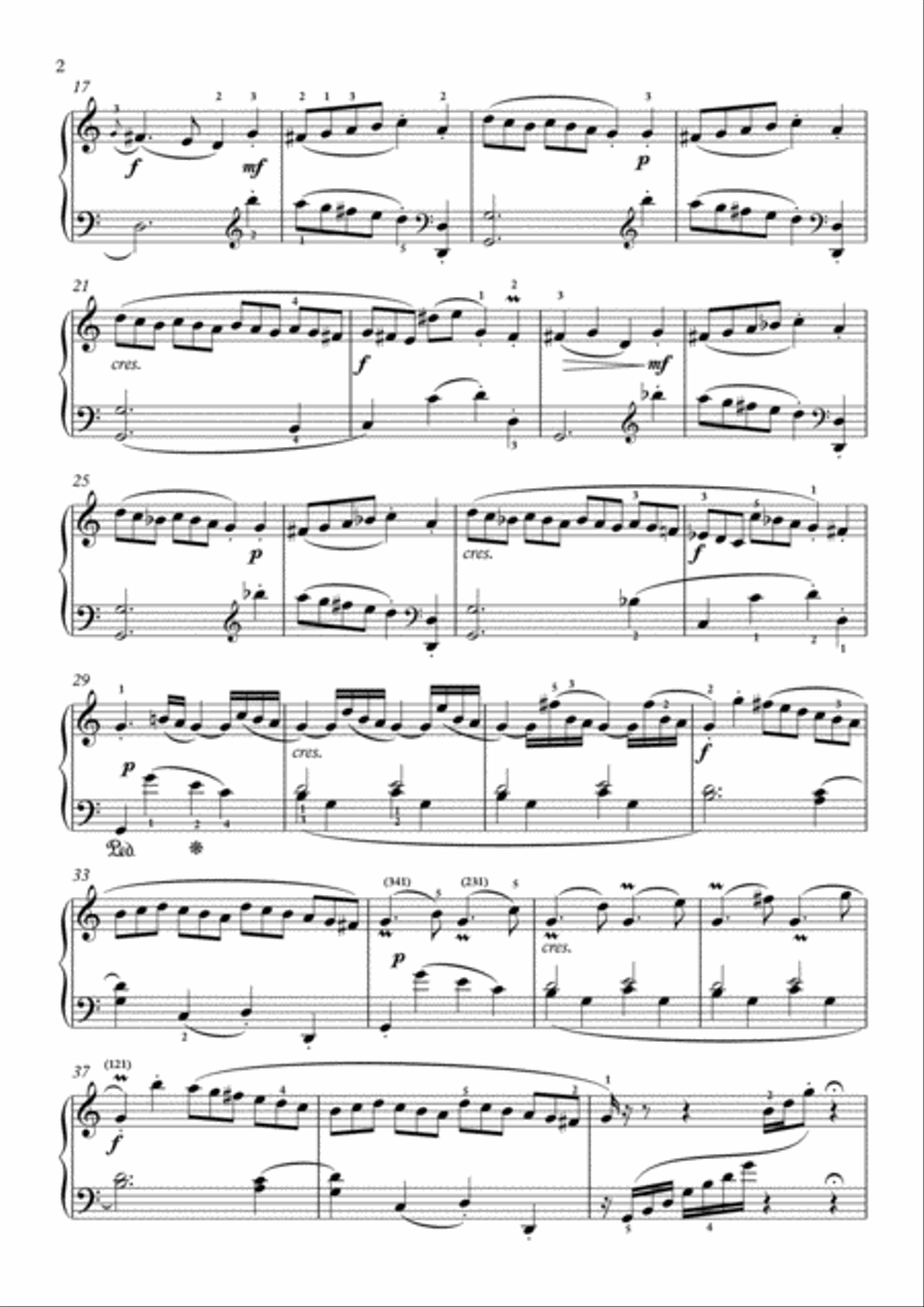 Scarlatti-Sonata in C-Major L.301 K.49(piano) Piano Solo scores gallery preview page 3