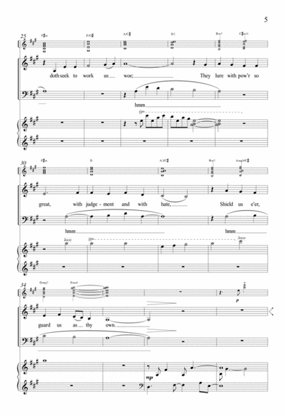 A Mighty Fortress Is Our God (Downloadable SATB/Guitar/Piano Score)