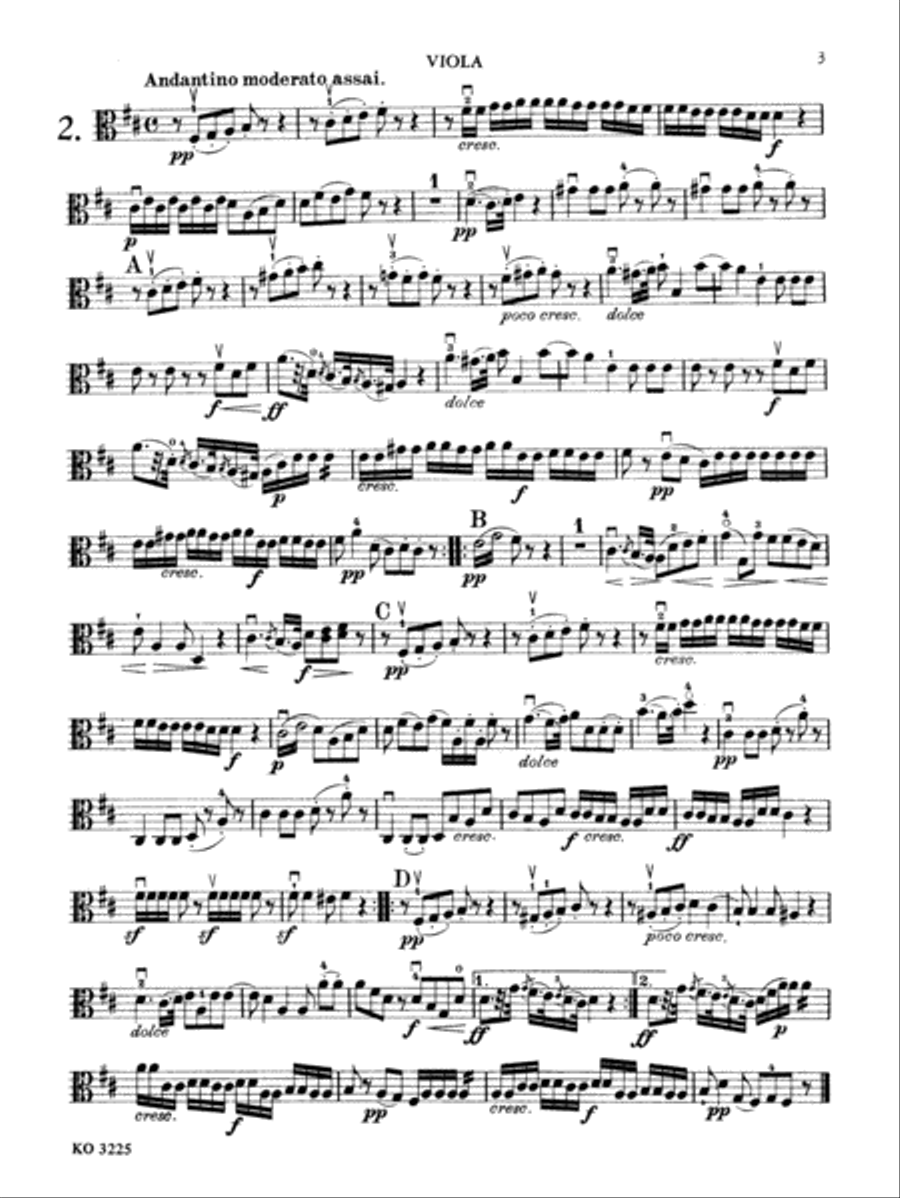 Boccherini: Three Trios, Op. 38 Viola scores gallery preview page 1