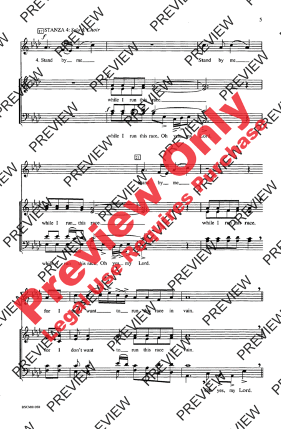 Guide My Feet 4-Part scores gallery preview page 4