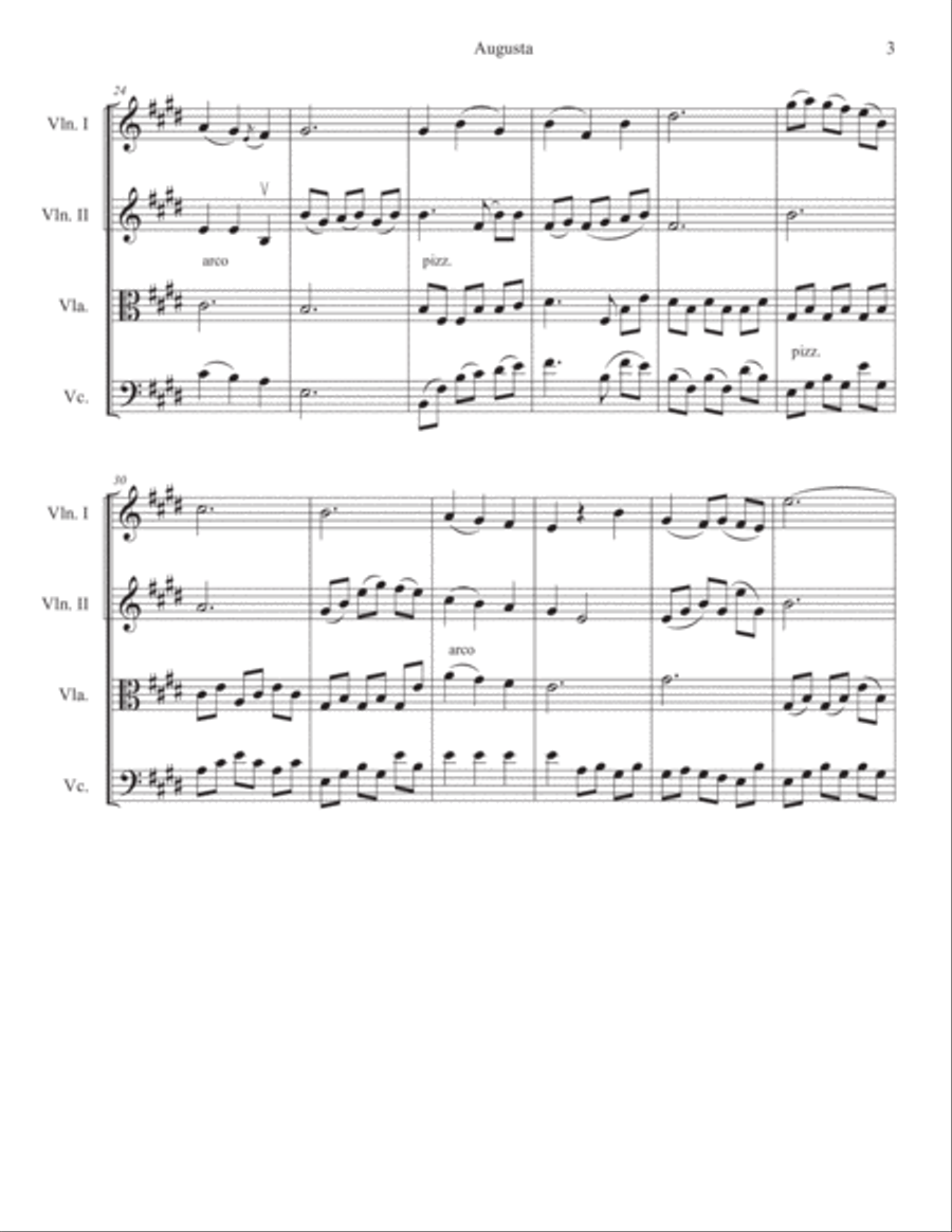 Augusta String Quartet scores gallery preview page 4