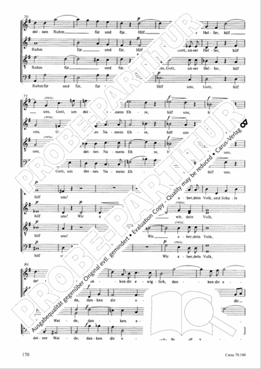 Geistliches Chorbuch der Romantik Choir scores gallery preview page 171