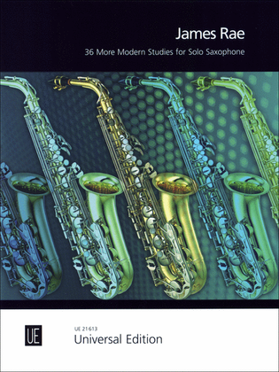 Book cover for 36 More Modern Studies for Solo Saxophone