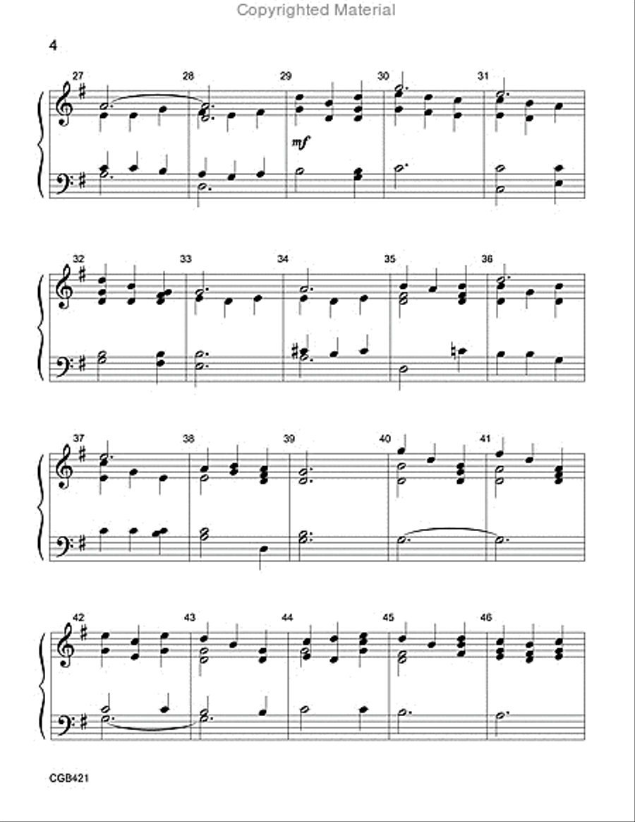 Morning Has Broken (2-3 octaves) 3-Octaves scores gallery preview page 4