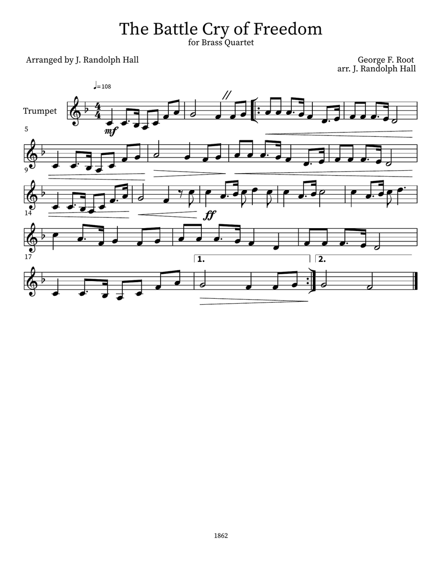The Battle Cry of Freedom Small Ensemble scores gallery preview page 3