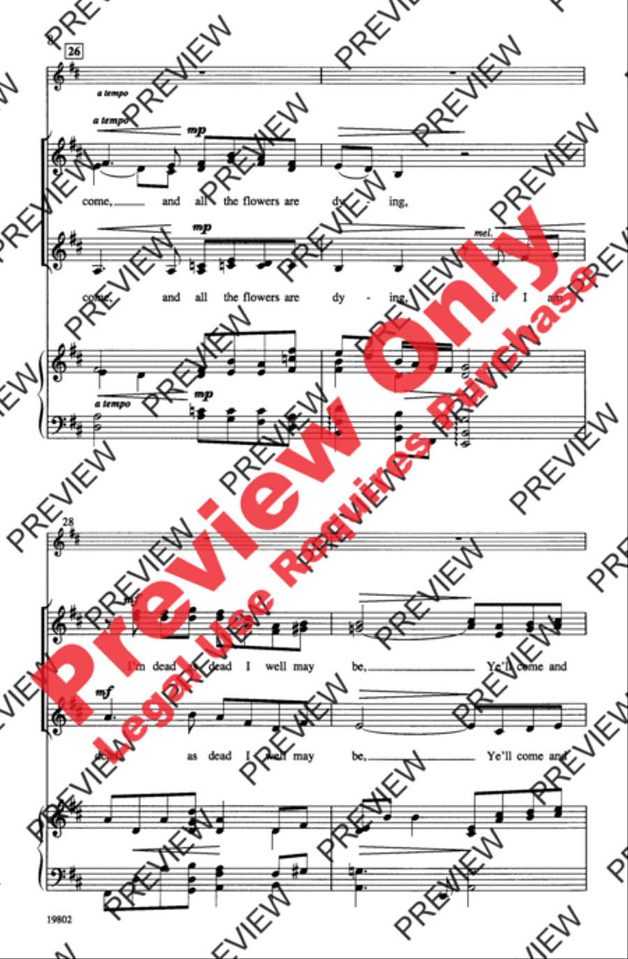 Danny Boy Women's Choir scores gallery preview page 8