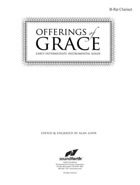 Offerings of Grace - Clarinet