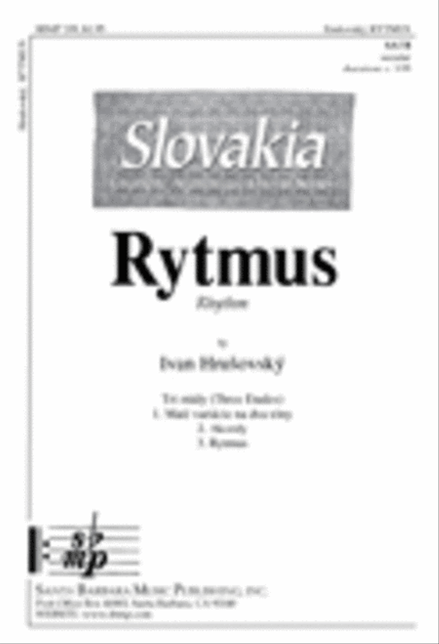 Rytmus - Piano part Choir scores gallery preview page 1