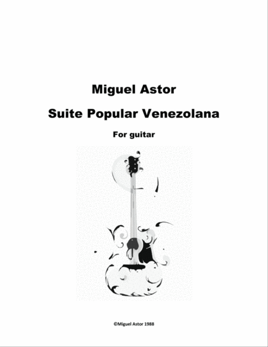 Suite Popular Venezolana Classical Guitar scores gallery preview page 1