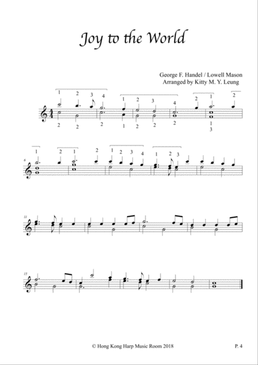 Christmas Songs (Volume 1) - 12 String Harp Harp scores gallery preview page 4