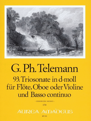 Book cover for 93. Trio sonata D minor TWV 42:d4