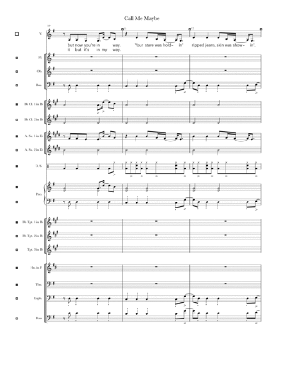 Call Me Maybe Chamber Music scores gallery preview page 4
