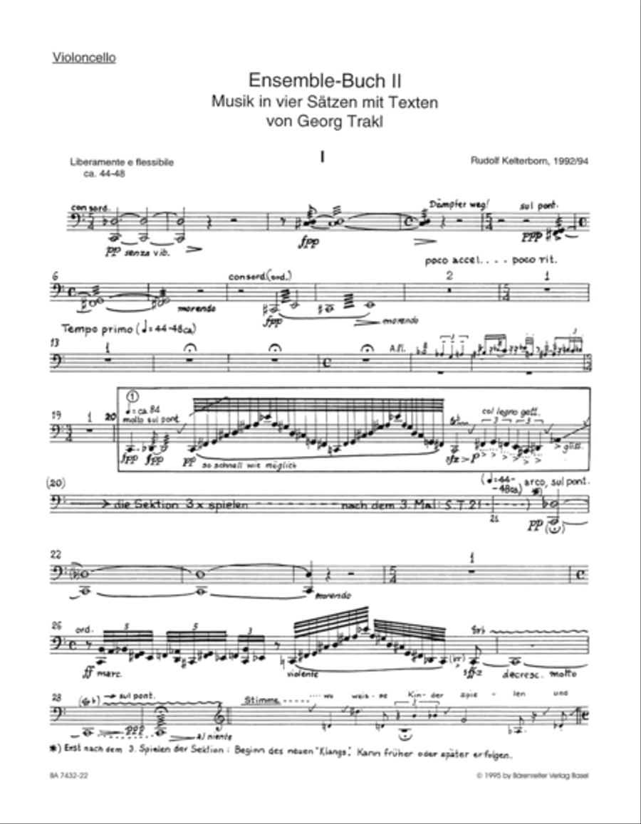 Ensemble-Buch II (1992/1994) Ensemble-Buch II (1992/1994) Bass Clarinet scores gallery preview page 2