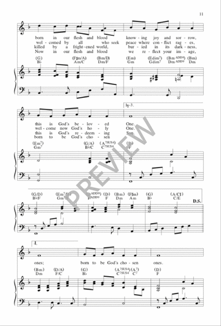 God's Beloved One God's Beloved One 3-Part scores gallery preview page 11