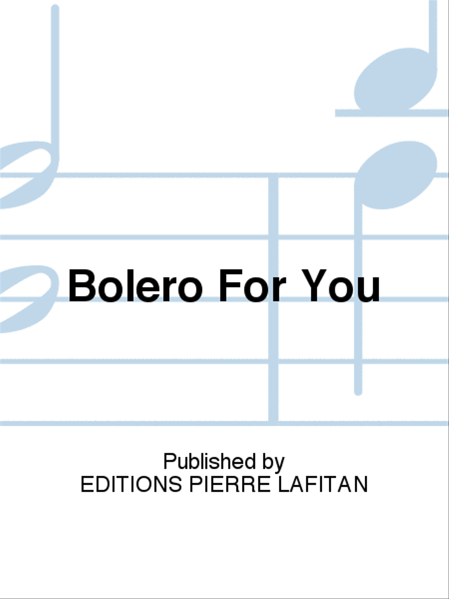 Bolero For You Piano Accompaniment scores gallery preview page 1