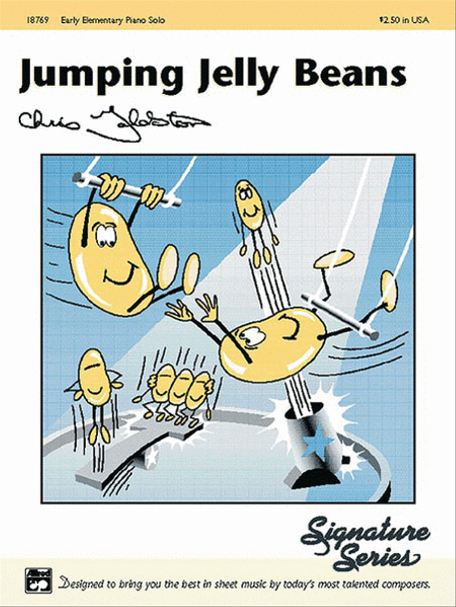 Jumping Jelly Beans Jumping Jelly Beans Easy Piano scores gallery preview page 1