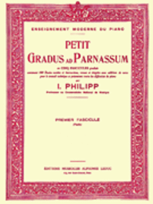 Book cover for Petit Gradus Ad Parnassum Volume 1 - Piano