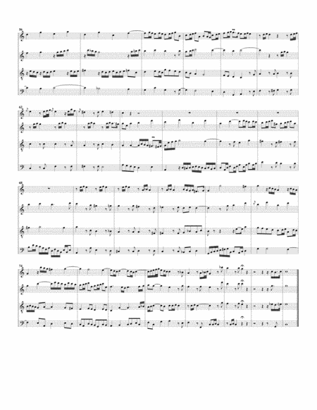 Fugue arranged after an organ fugue by J.C. Erselius, BWV 955 (arrangement for 4 recorders)