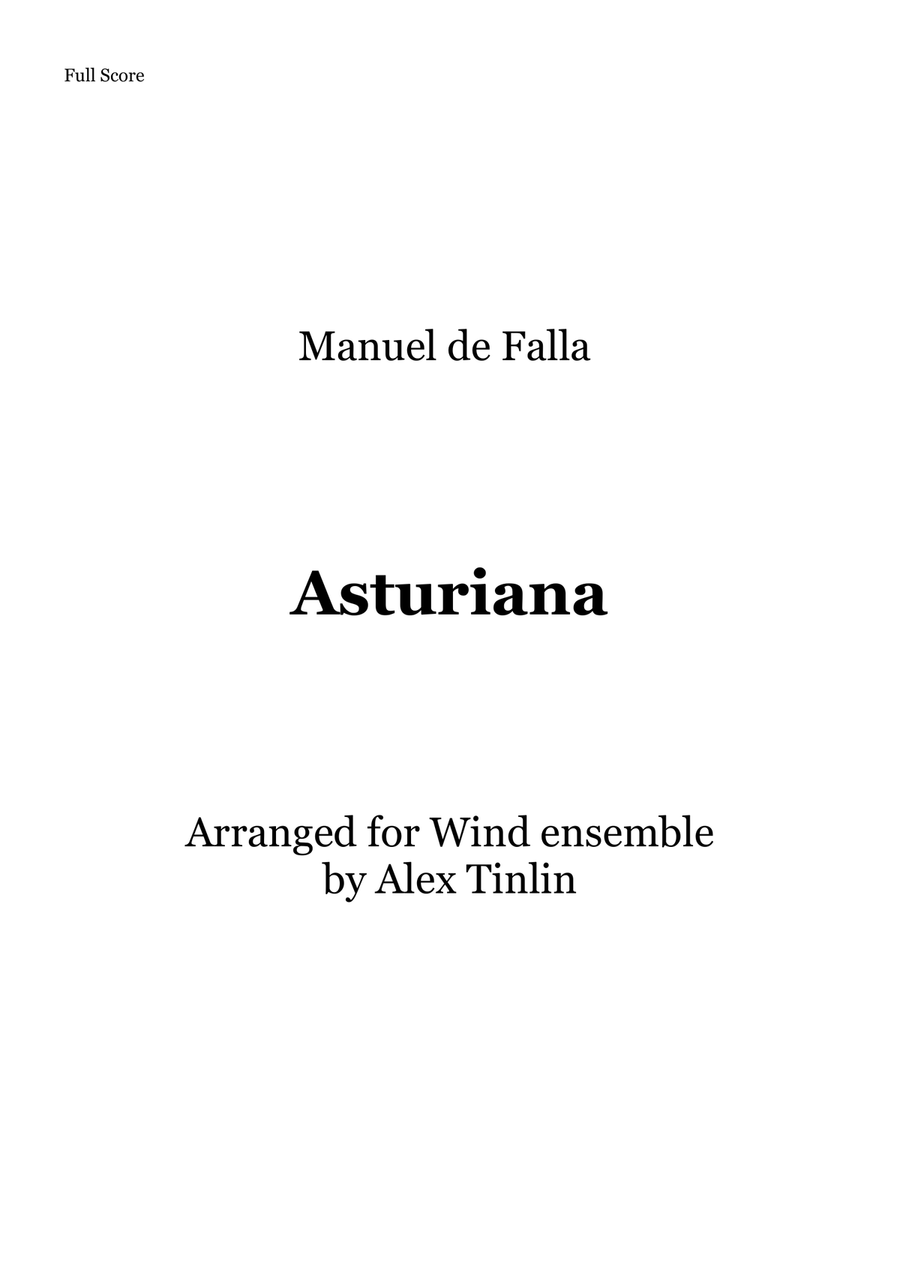 Asturiana Woodwind Quintet scores gallery preview page 1