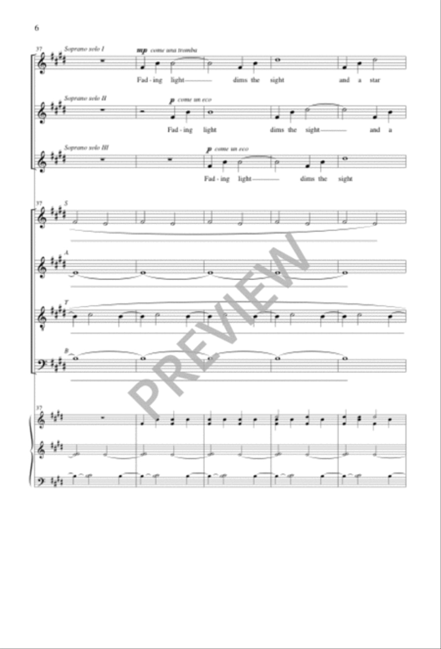 Elegy Elegy 4-Part scores gallery preview page 6