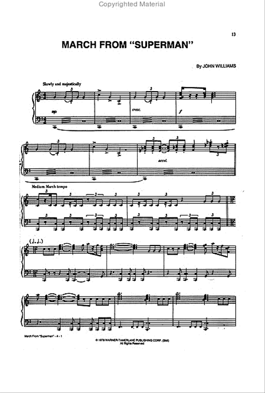 John Williams – Greatest Hits 1969-1999 Piano Solo scores gallery preview page 5