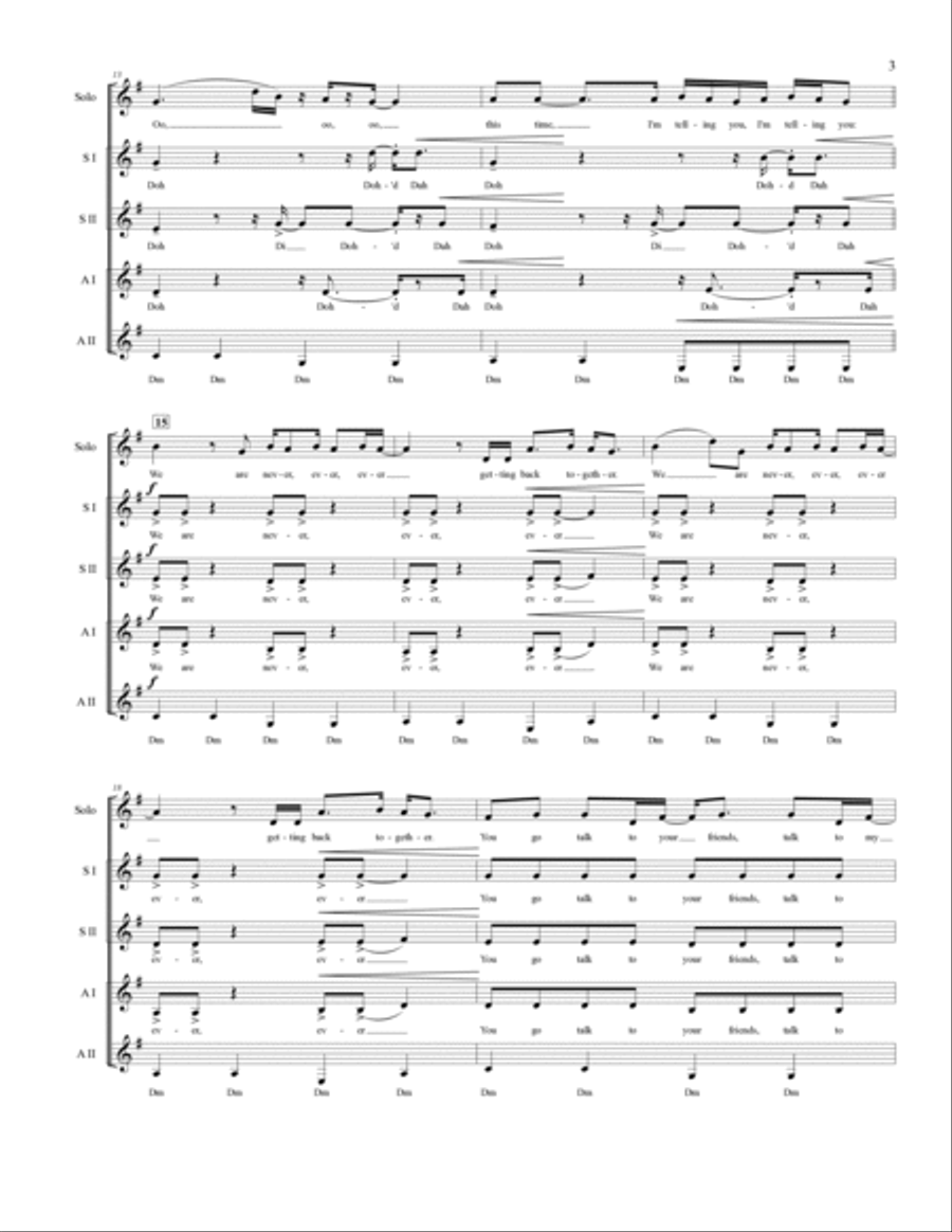 We Are Never Ever Getting Back Together We Are Never Ever Getting Back Together SSA scores gallery preview page 4