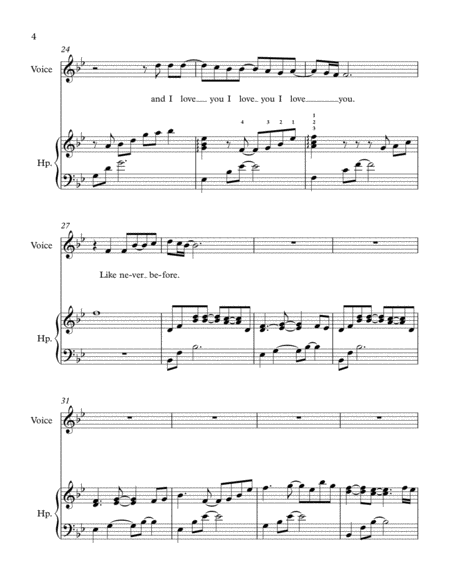 Songbird (Harp & Voice) Bb major