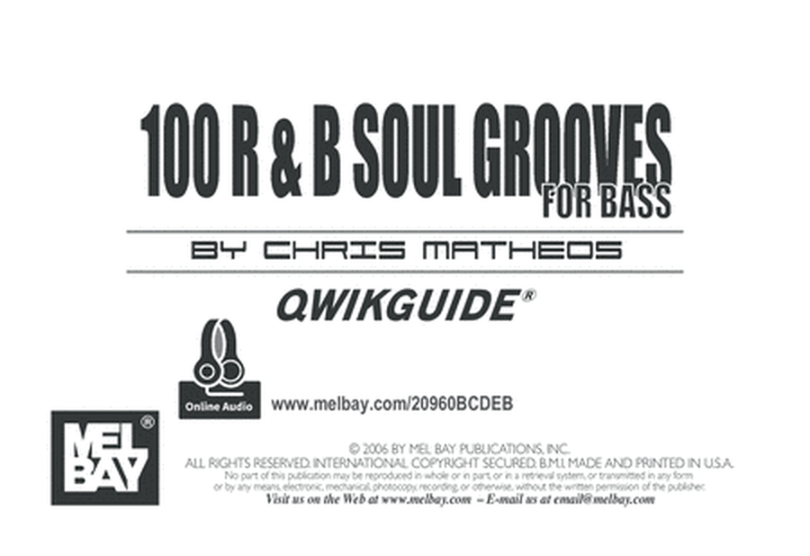 100 R & B Soul Grooves for Bass image number null