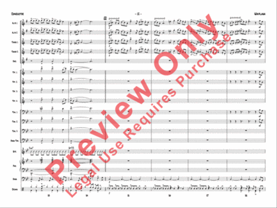Whiplash (score only) Jazz Ensemble scores gallery preview page 15