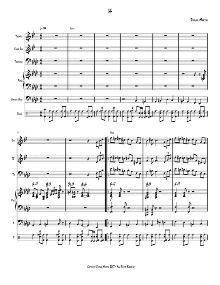 14 - Score and Parts Jazz Ensemble scores gallery preview page 3