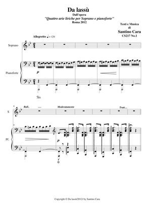 Da lassù - Soprano and piano