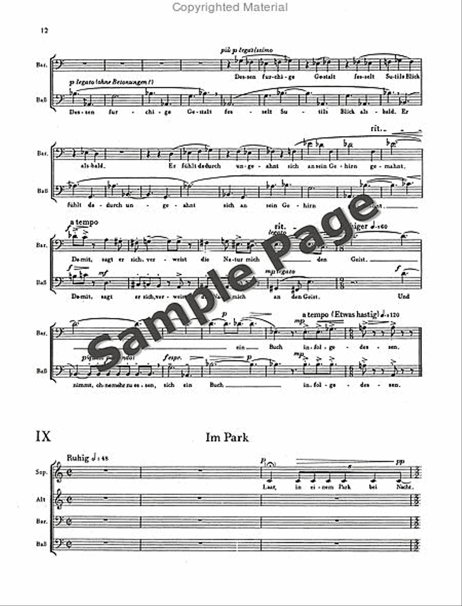 Wyttenbach J Sutil+laar Scherzlieder Mixed Choir scores gallery preview page 13