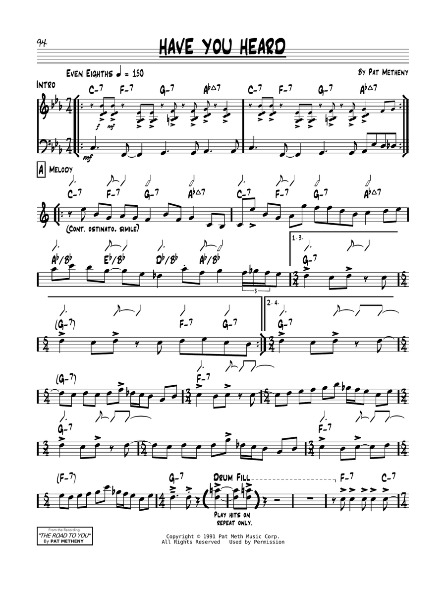Have You Heard Piano scores gallery preview page 1