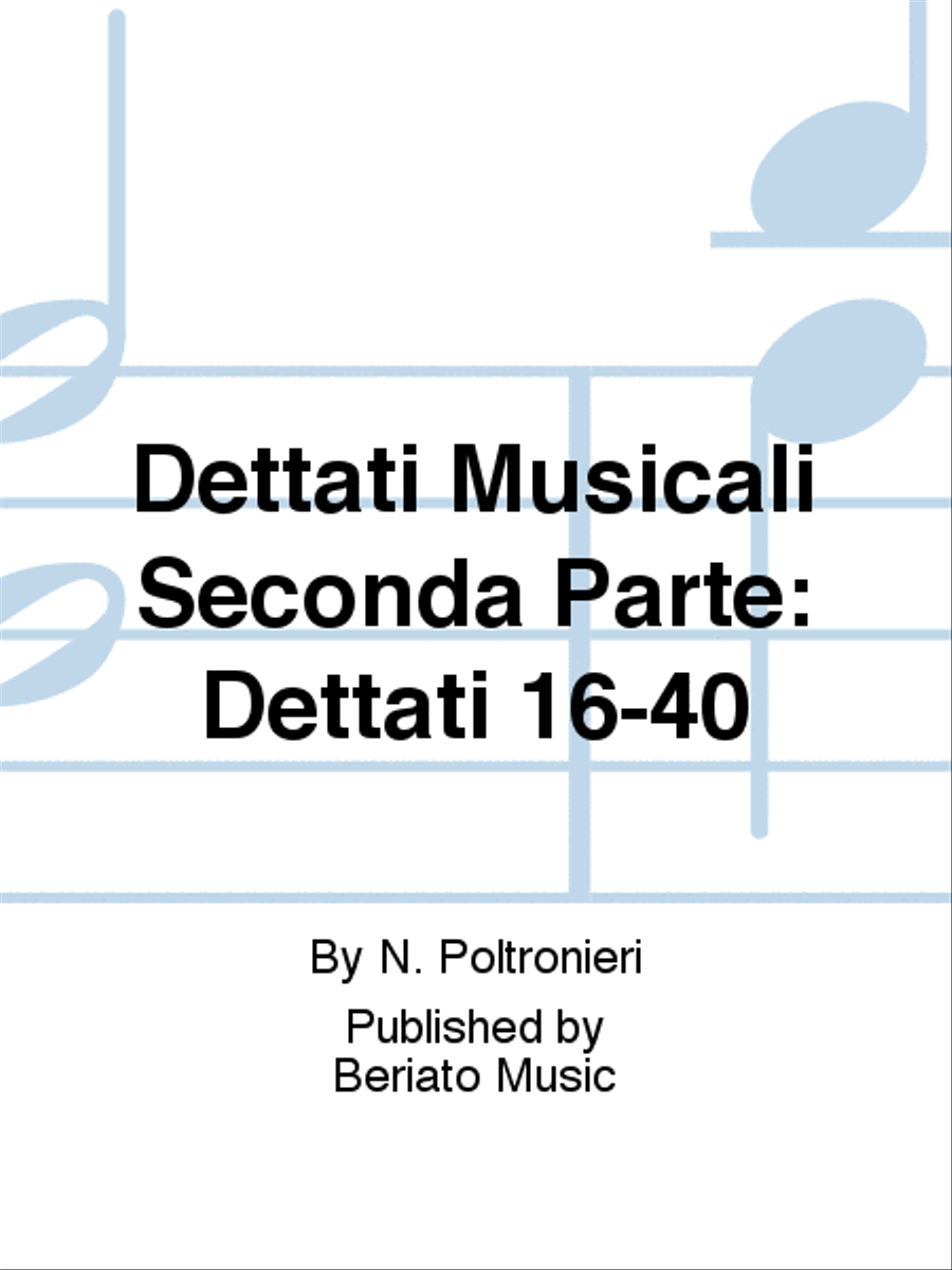 Dettati Musicali Seconda Parte: Dettati 16-40 Guitar scores gallery preview page 1