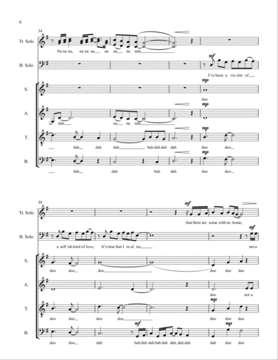 Man In The Mirror 4-Part scores gallery preview page 6
