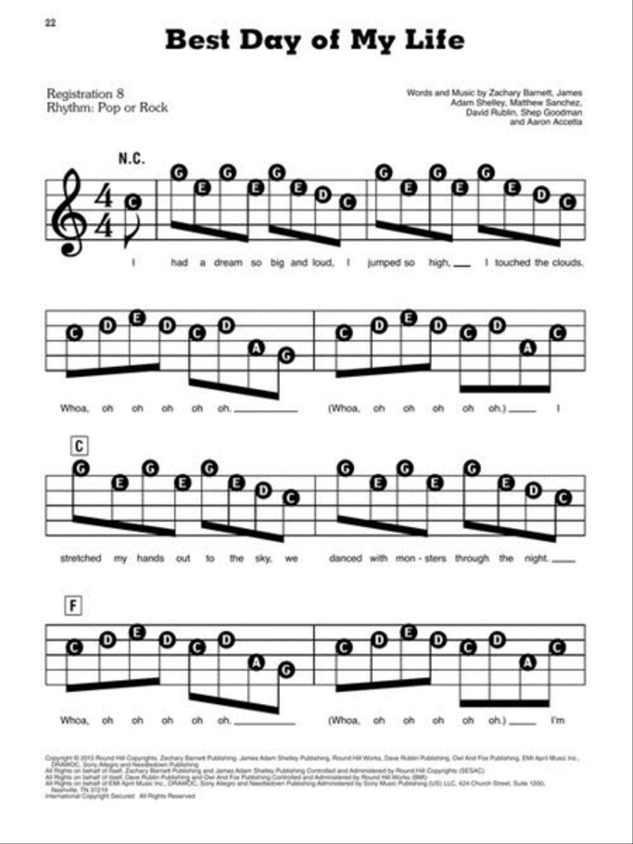 Songs of the 2010s: The New Decade Series – Updated Edition Electronic Keyboard scores gallery preview page 8