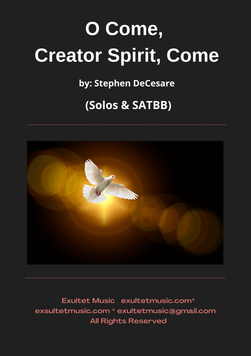 O Come, Creator Spirit, Come (Solos and SATBB) image number null