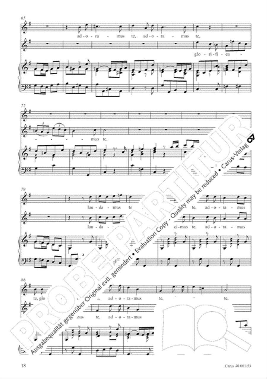 Vivaldi: Gloria in D. Revised edition SSA scores gallery preview page 21