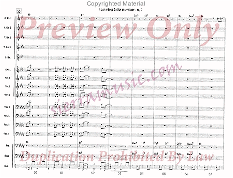 I Let A Song Go Out Of My Heart Jazz Ensemble scores gallery preview page 8