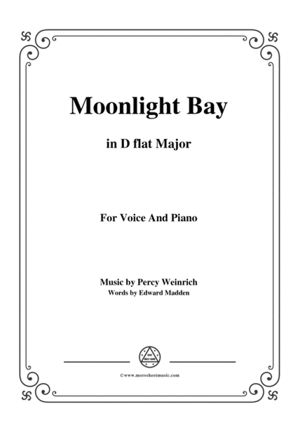 Percy Wenrich-Moonlight Bay,in D flat Major,for Voice and Piano image number null