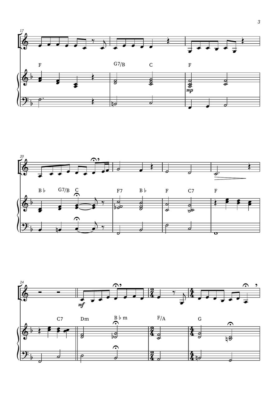 When She Loved Me Horn scores gallery preview page 3
