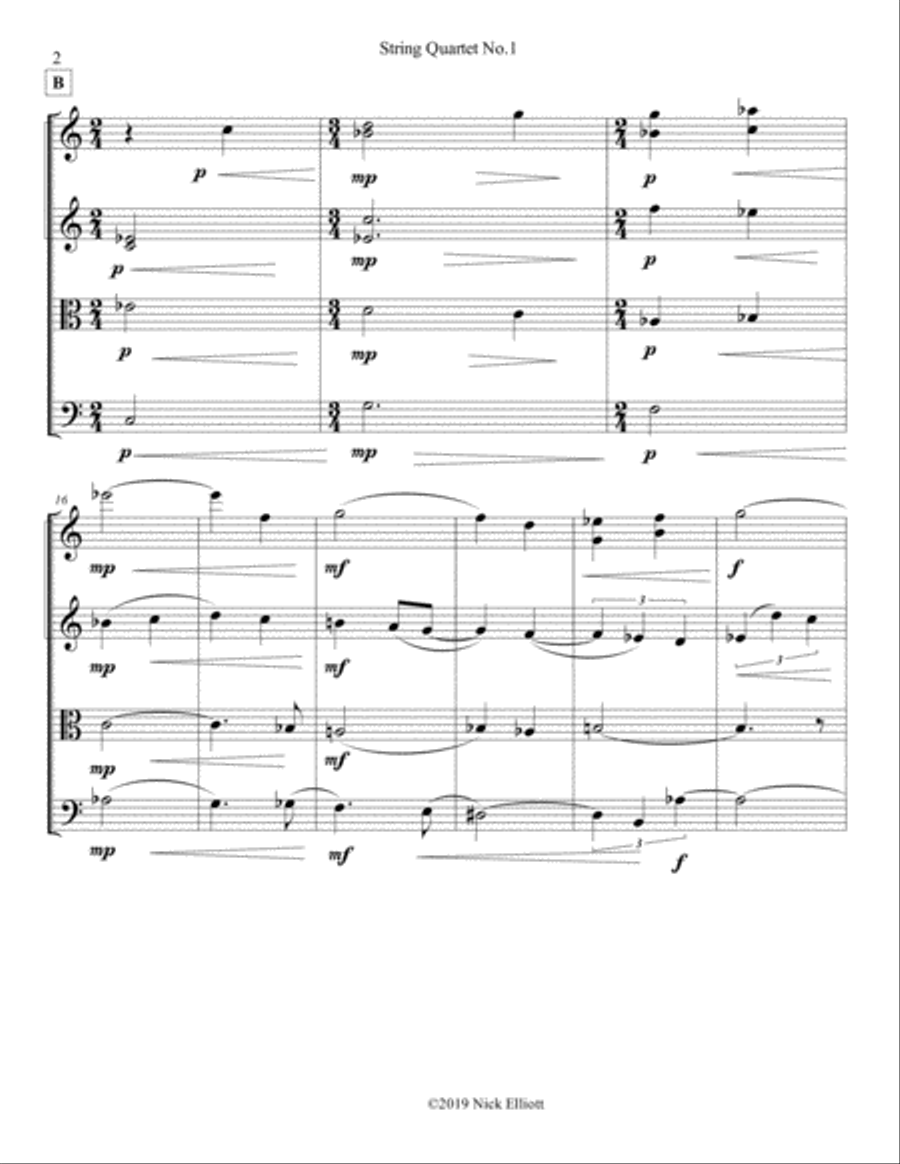 String Quartet No.1 String Quartet scores gallery preview page 2