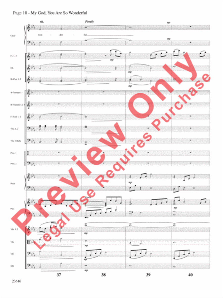 My God, You Are So Wonderful Choir scores gallery preview page 11