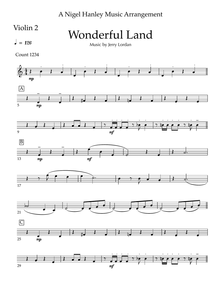 Wonderful Land String Quartet scores gallery preview page 2