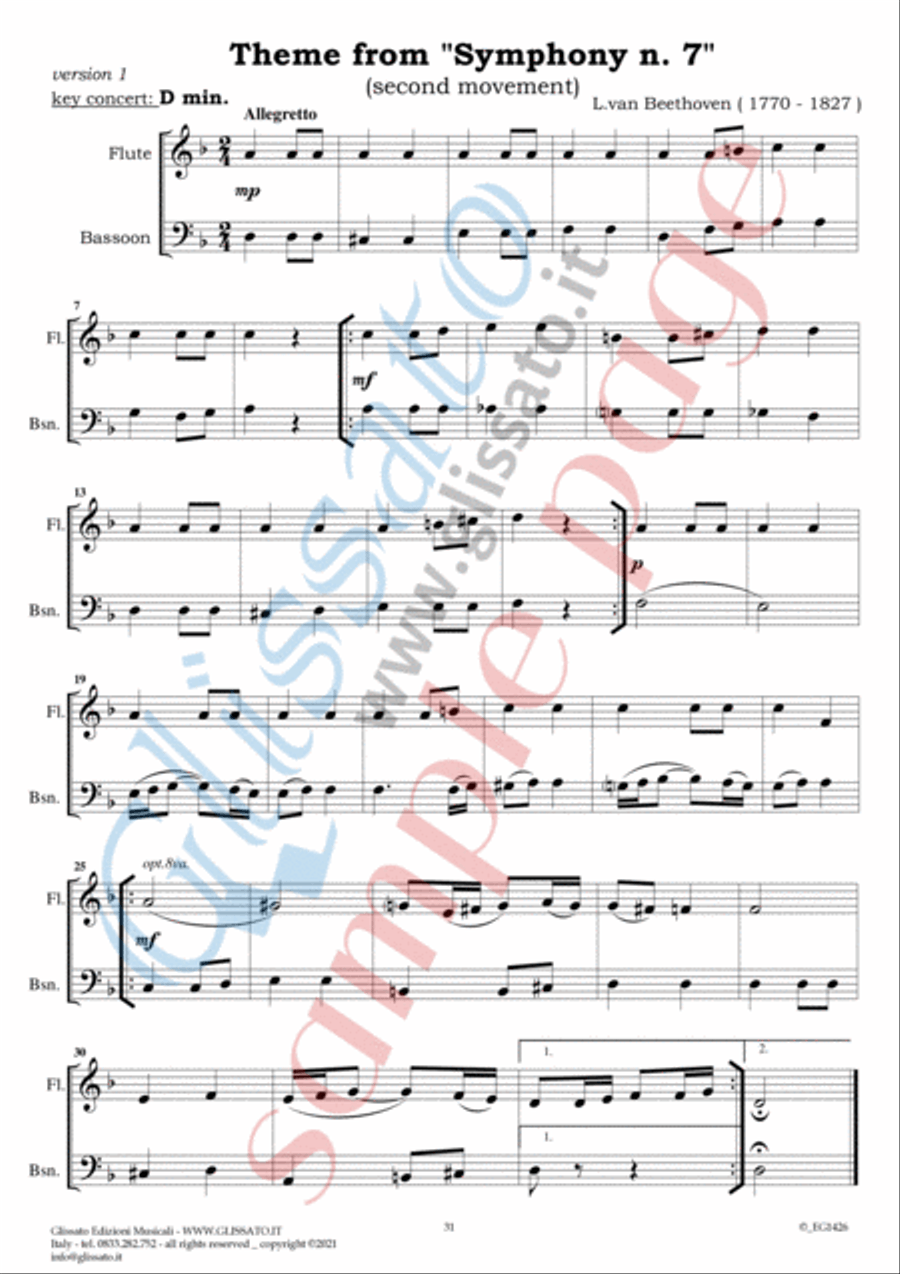 10 Romantic Easy duets for Flute and Bassoon image number null