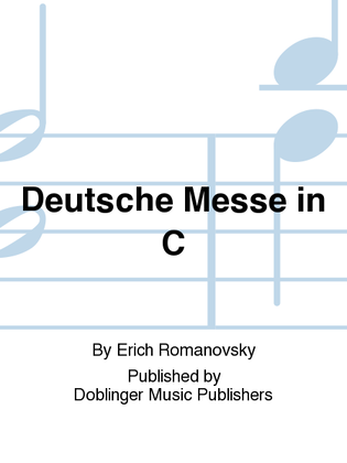 Book cover for Deutsche Messe in C