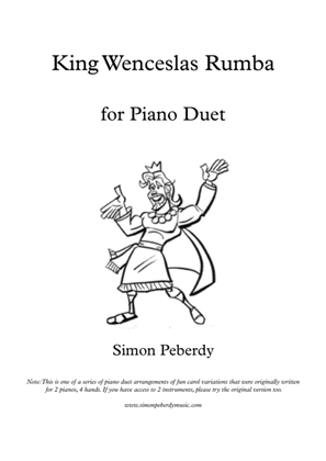 King Wenceslas Rumba, fun Christmas carol variation for piano duet by Simon Peberdy