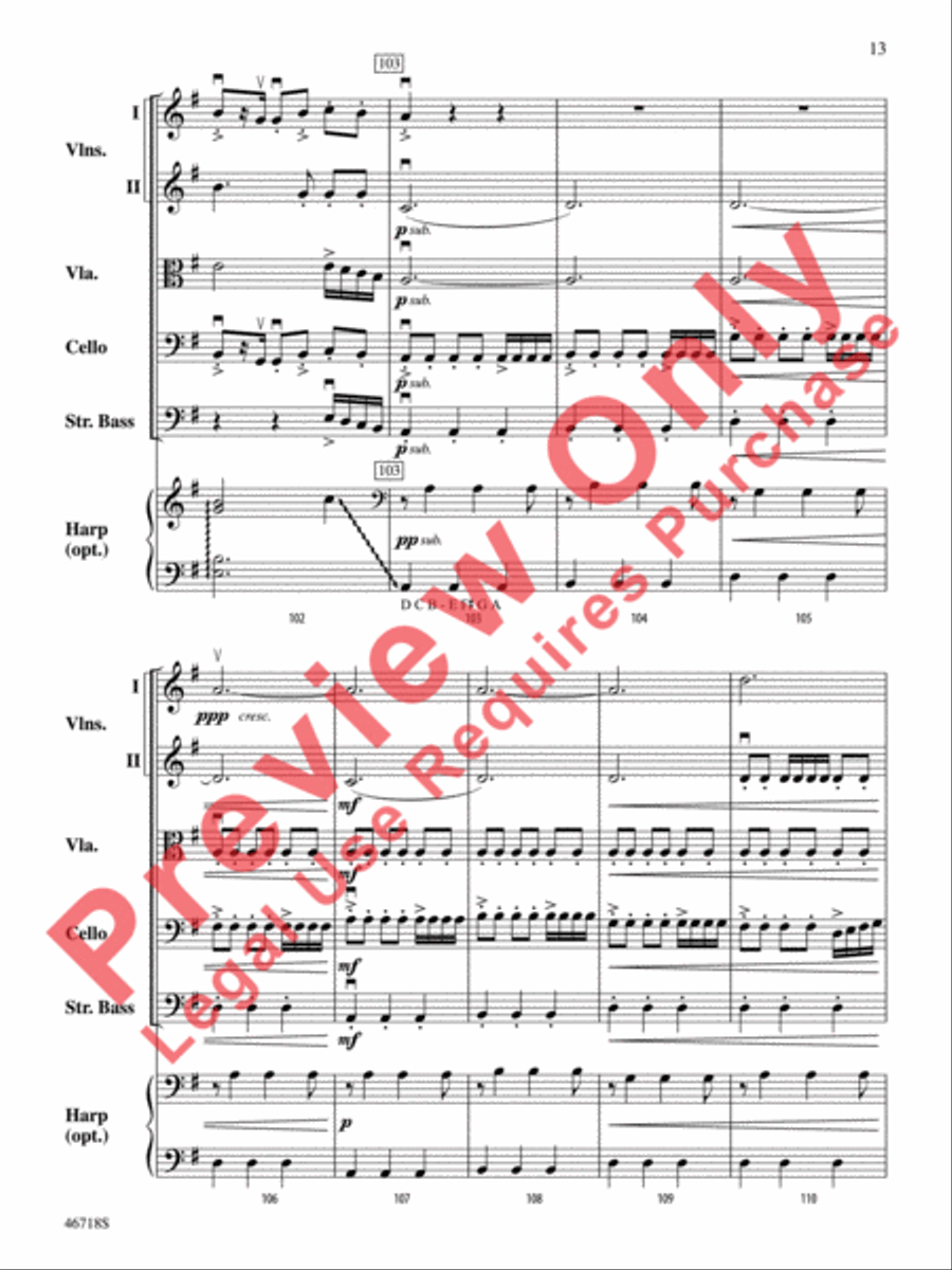 North of the Mountain North of the Mountain String Orchestra scores gallery preview page 14